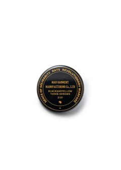 BUTTON BUDGES (BLACK) / ロゴバッジ