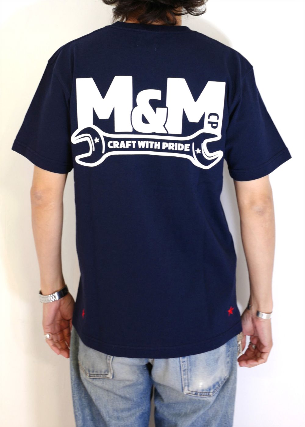 M&M CUSTOM PERFORMANCE Tシャツ サイズM ネイビー 紺色