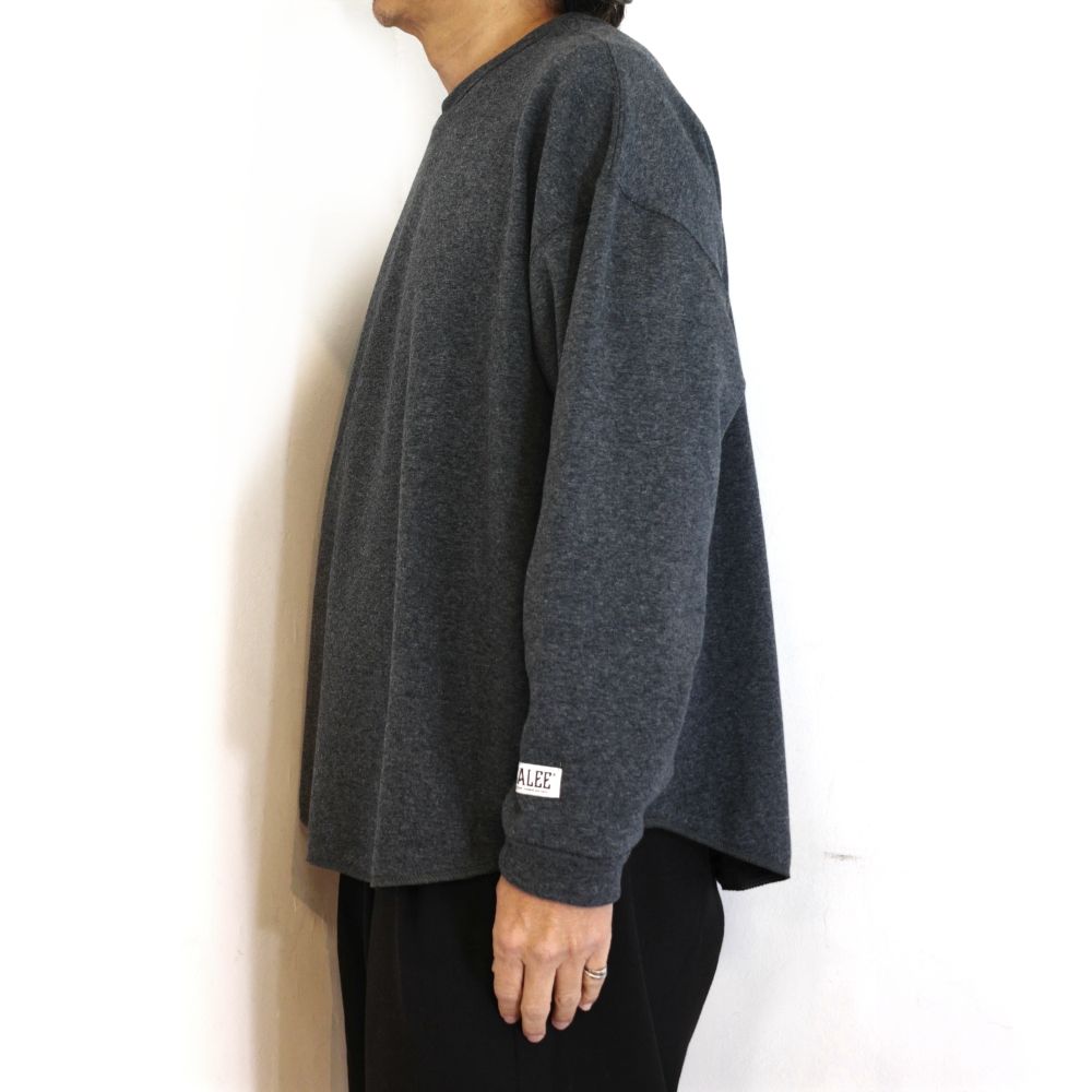 BOMBERHEAT®︎ MULTI WAY DROP CS (CHARCOAL) / ボンバーヒート ビッグシルエット カットソー