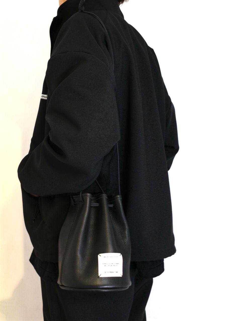 16,250円未使用品COOTIE LEATHER BUCKET BAG BLACK