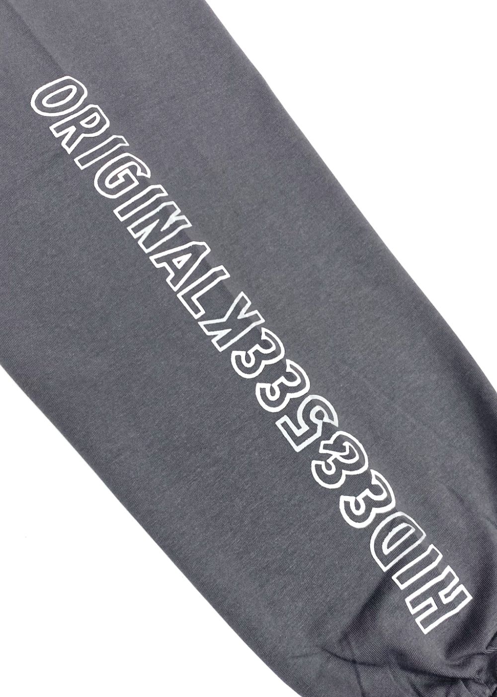 Original L/S Tee (CHARCOAL GRAY) / 西浦徹 コラボ ロンT