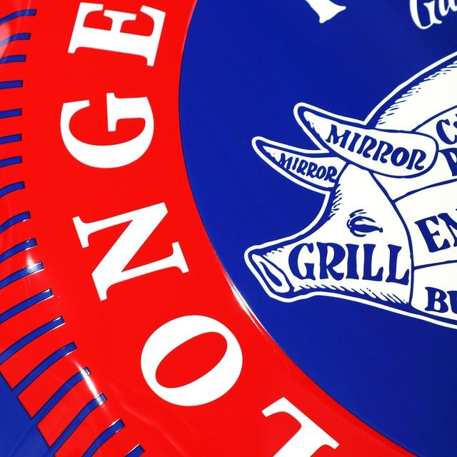 CROWN METAL SIGN (NAVY) / クラウンメタルサイン