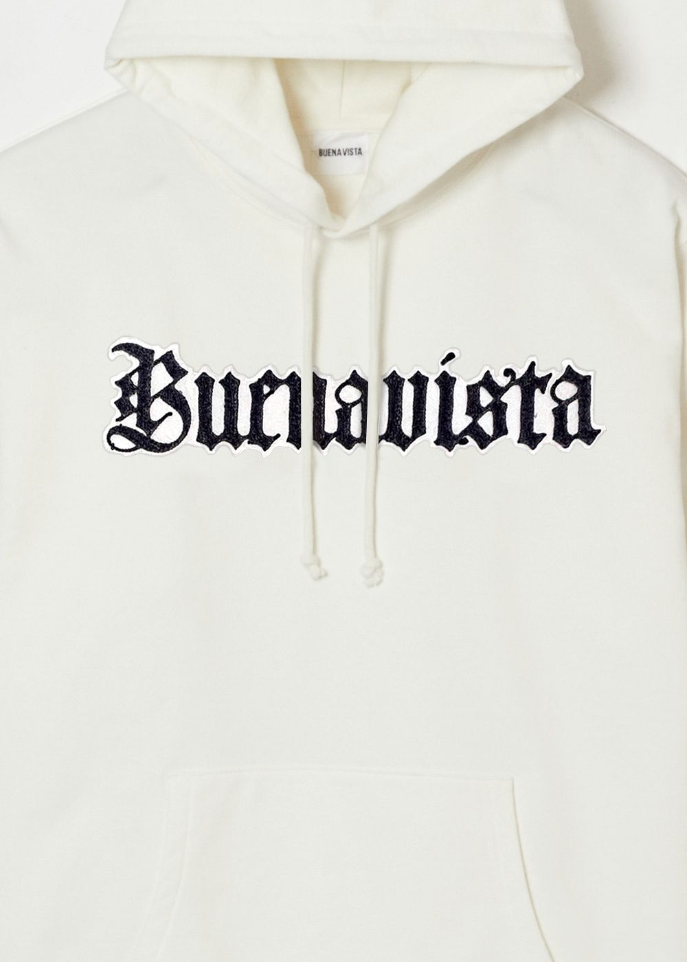 BV gothic logo hoodie (WHITE) / ゴシック ロゴ スウェット パーカー