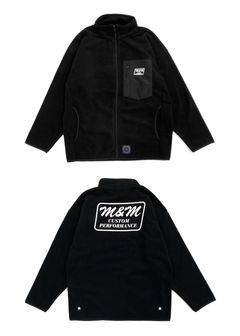 MICROFLEECE FULL-ZIP STAND JACKET (BLACK) / フルジップ フリース ジャケット