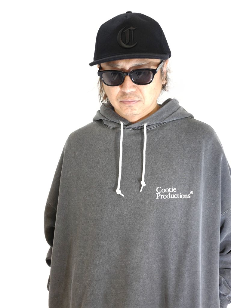COOTIE PRODUCTIONS - Wool Melton 5 Panel Cap (BLACK×BLACK 