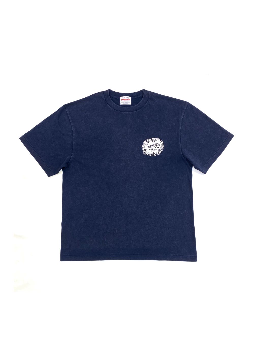 F LEAF LOGO TEE (FADE NAVY) / リーフ ロゴ Tシャツ