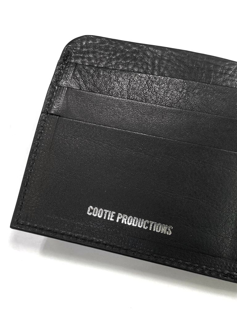 COOTIE PRODUCTIONS - Leather Bifold Purse (BLACK) / レザー 