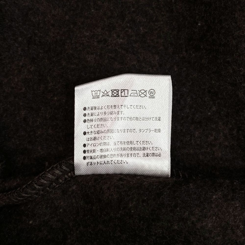 NC BY NO COFFEE - 裏起毛クルーネック (CHARCOAL) | LOOPHOLE