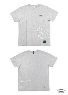 PRINT S/S TEE (GRAY) / アンライバルド コラボT