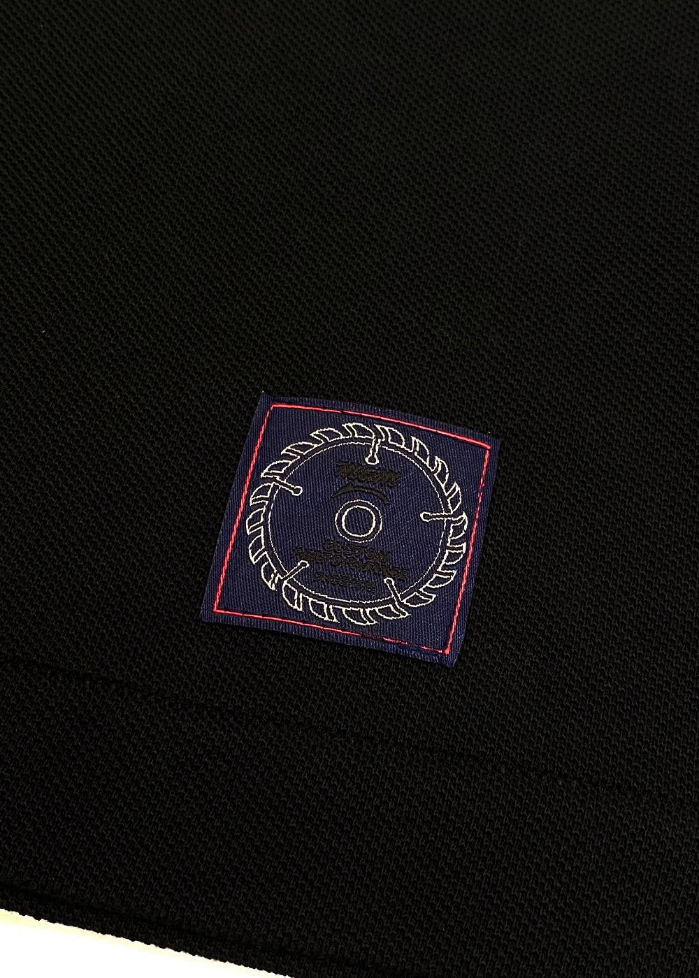 【ラスト1点】POLO SHIRT (BLACK) / ロゴ刺繍 ポロシャツ