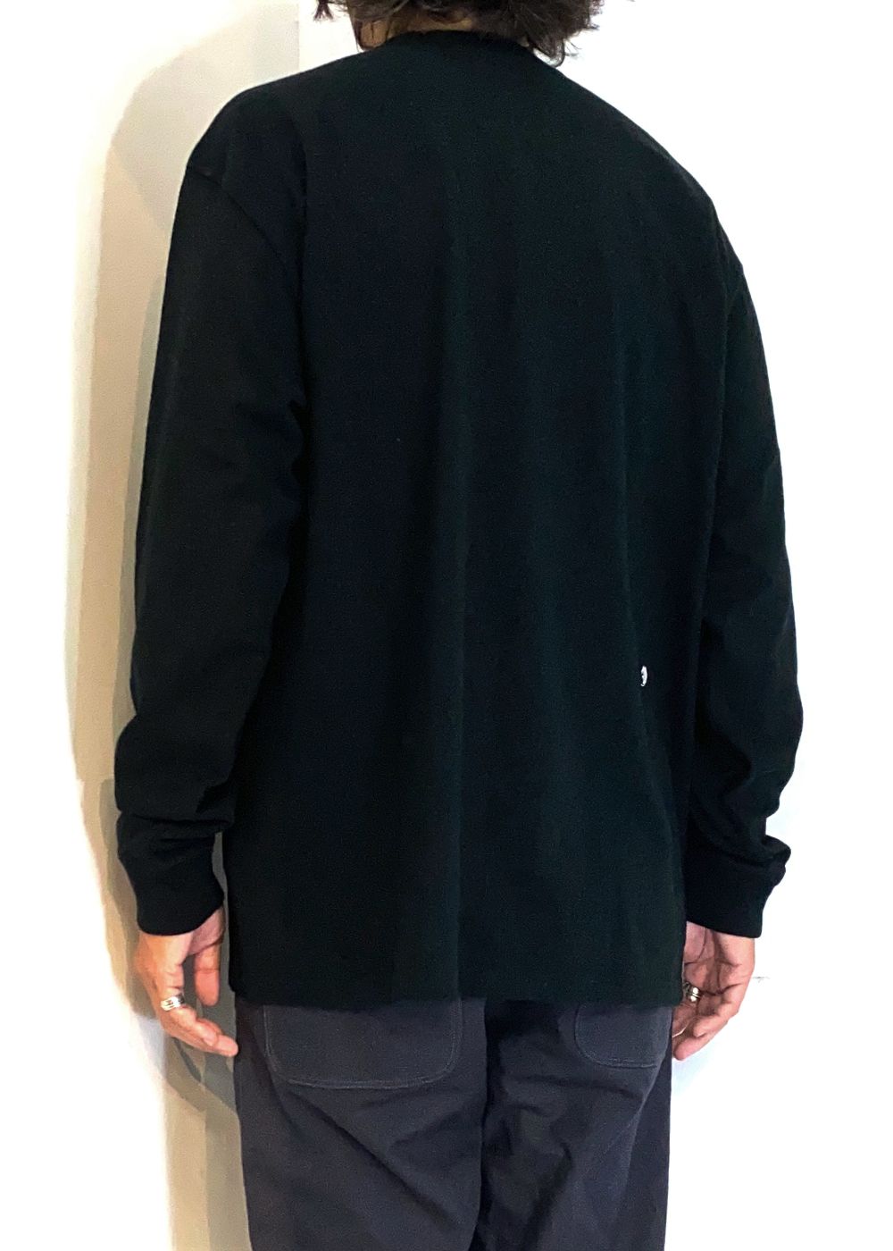 EMBLEM LOGO L/S TEE (BLACK) / エンブレム ロング Tシャツ