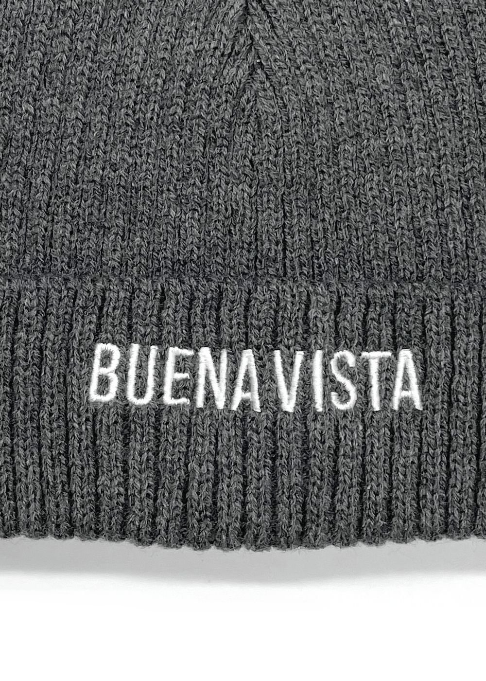 BV knit cap (GRAY) / ロゴ刺繍 ニット キャップ