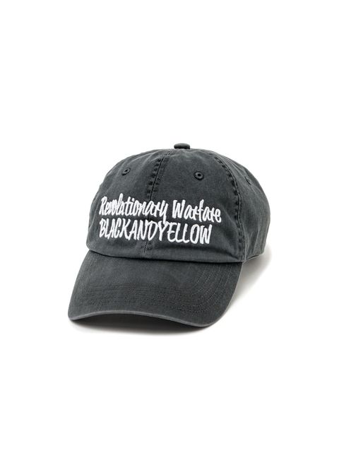 PIGMENT DYED DAD CAP (BLACK) / ピグメント染め ローキャップ