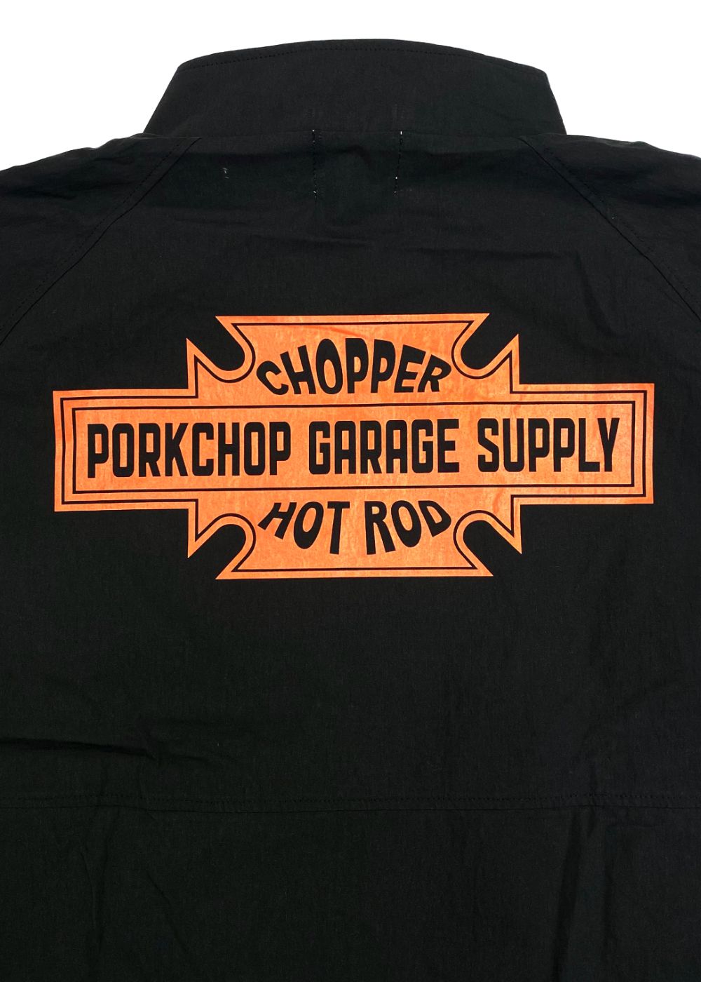 BAR&SHIELD TRACK JKT (BLACK) / バー&シールド ナイロン トラック ジャケット