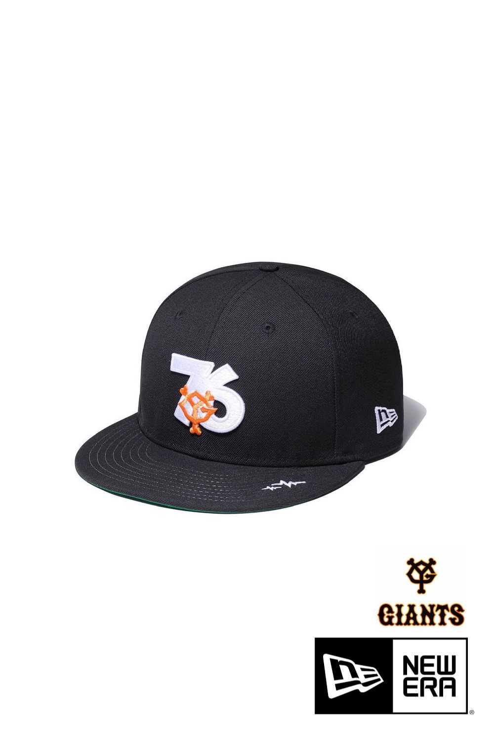 ×YOMIURI GIANTS ×NEWERA CAP (BLACK) / 読売ジャイアンツ&ニューエラ コラボベースボールキャップ - フリーサイズ