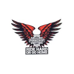 B＆S WING T STICKER (BLACK) / B&S ウイングTステッカー