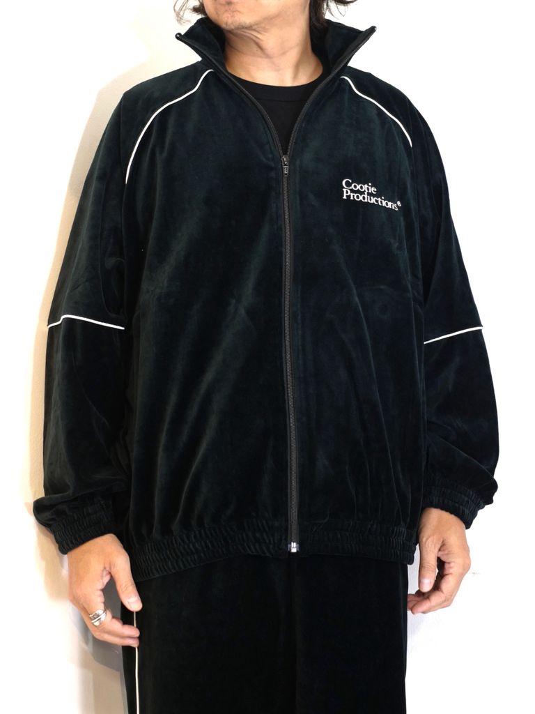 COOTIE PRODUCTIONS - Velour Training Top (BLACK) / ベロア トラック 