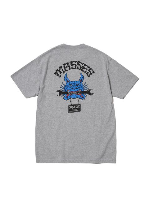 ×MASSES MAD DOG T (HEATHER) / マシス コラボレーション プリントT