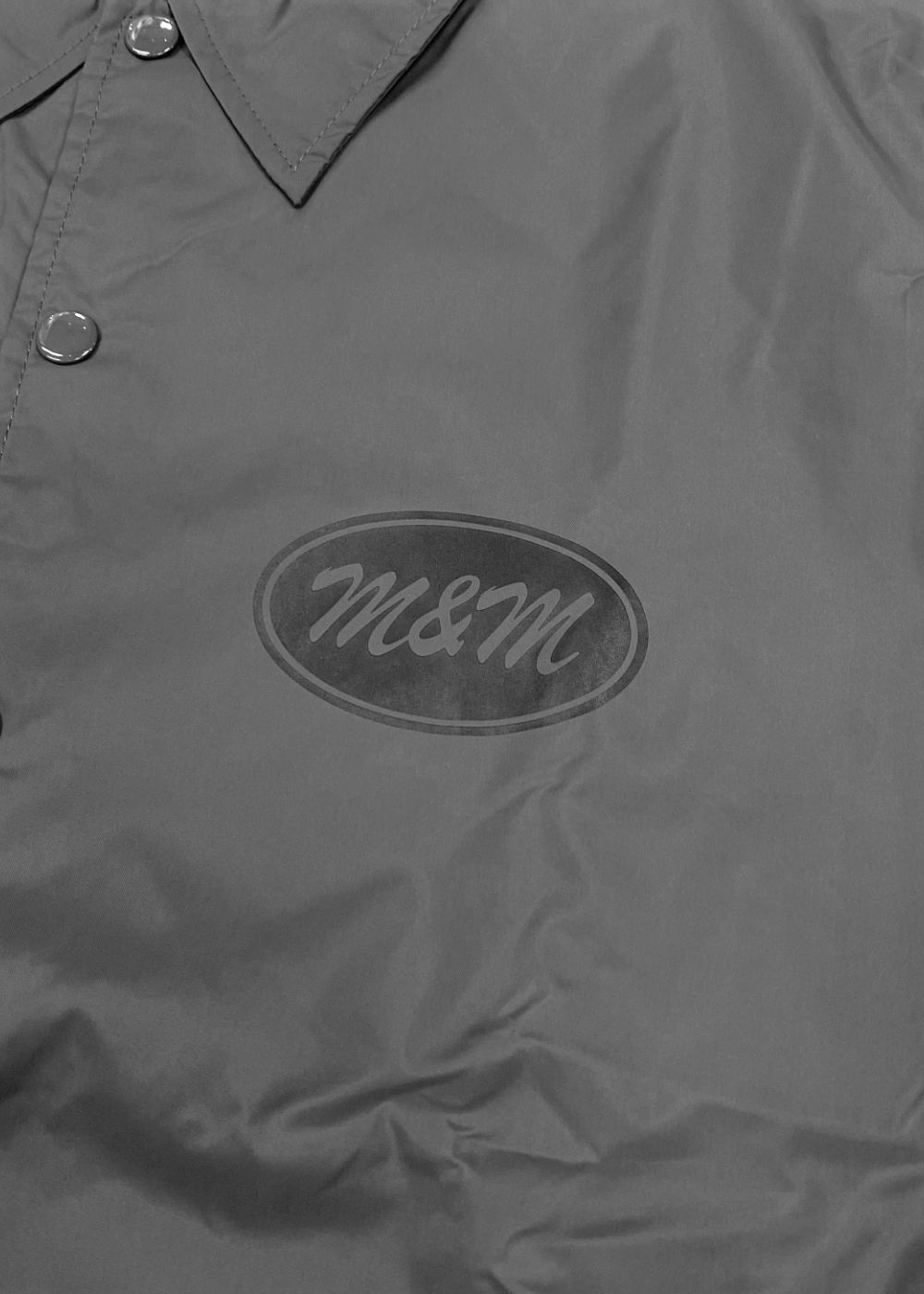 Coach Jacket (CEMENT) / プリント コーチジャケット