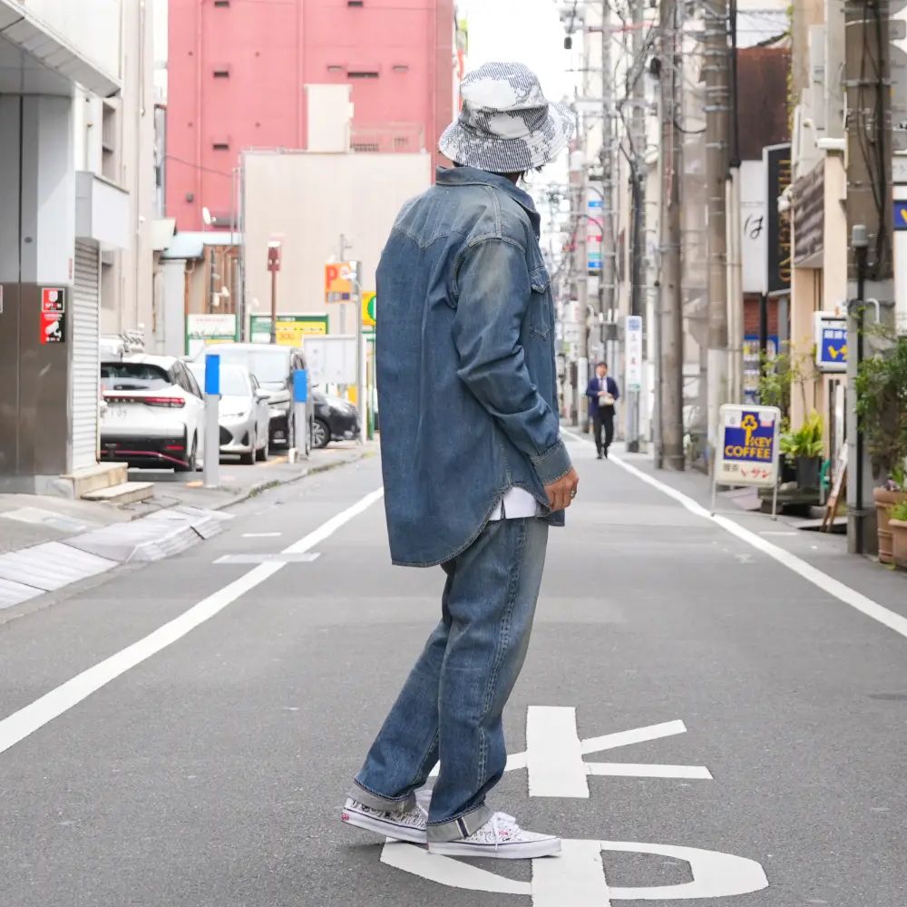 【ラスト1点】L.Western SH USD (USD) / デニム ウエスタン シャツ