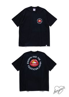 J.ANDRE Ex.S/S PRINTED TEE "FRED" (BLACK) / ×ジャン アンドレ コラボ Tシャツ