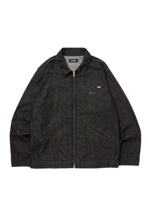 R9 ZIP DENIM JACKET (BLACK) / ジップ デニム ジャケット