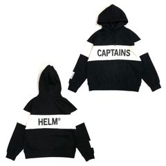 TM LOGO SWITCH HOODIE (BLACK×WHITE) / オリジナル セットアップ スウェットパーカー