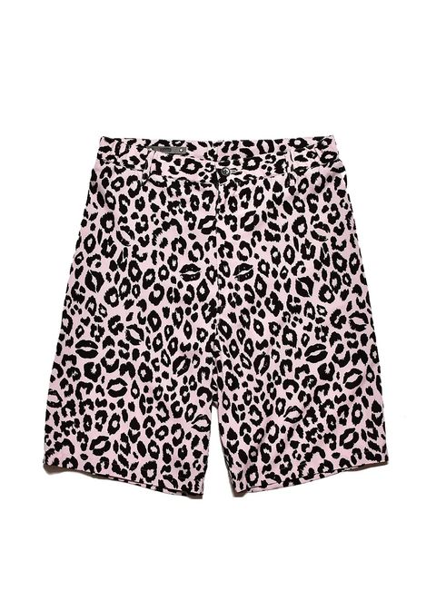 【ラスト1点】Lips Leopard Print Easy Shorts (PNK) / オリジナルレオパードリップ ショーツ