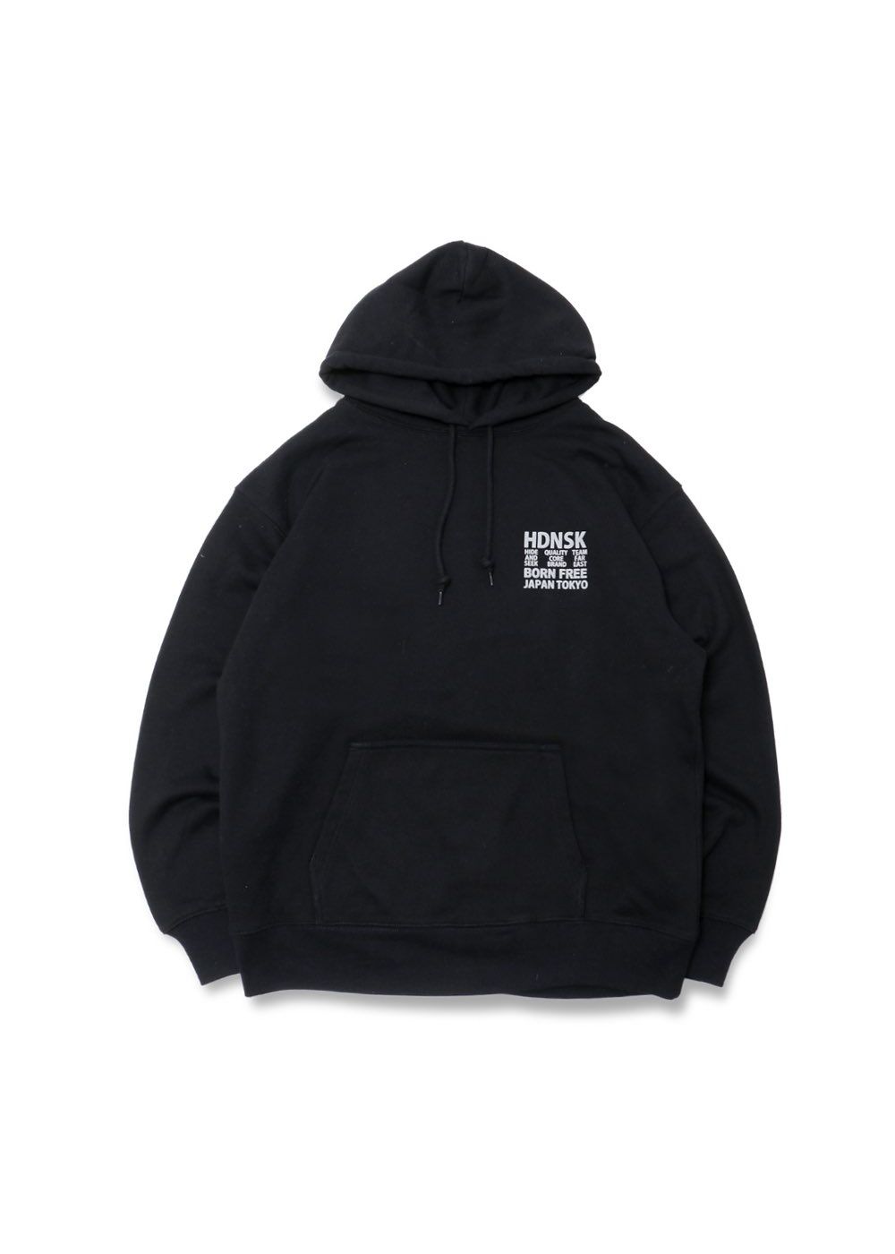 HIDE AND SEEK - FLAME HOODED SWEAT SHIRT (BLACK) / フレイム ...