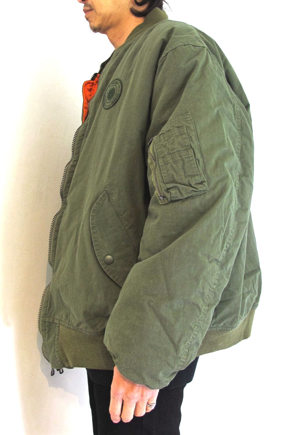 M&M CUSTOM PERFORMANCE - ×MASSES MA-1 JACKET (OLIVE) / マシス 