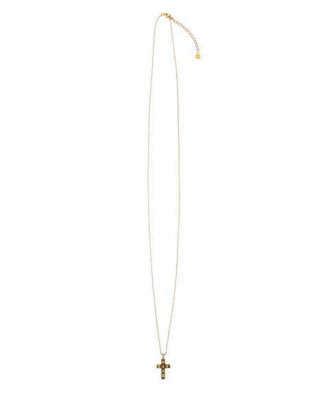 LONG DOG CHAIN ROSARIO (GOLD) / ドッグ チェーンロザリオ ロング ver.
