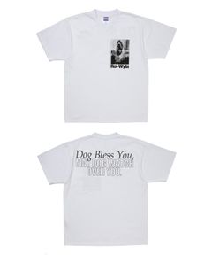 DOG PHOTO TEE (WHITE) / フォト プリント Tシャツ