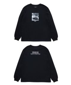 R9 PHOTO LS TEE (BLACK) /  オリジナル フォトプリント Tシャツ