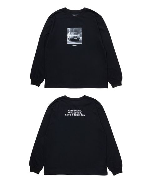 R9 PHOTO LS TEE (BLACK) /  オリジナル フォトプリント Tシャツ