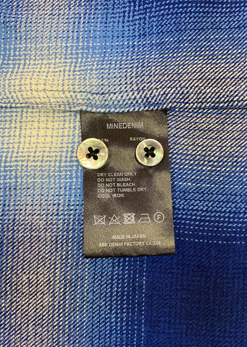 R.Flannel Ombre Open Collar SH (BPT) / オンブレチェック オープンカラーシャツ