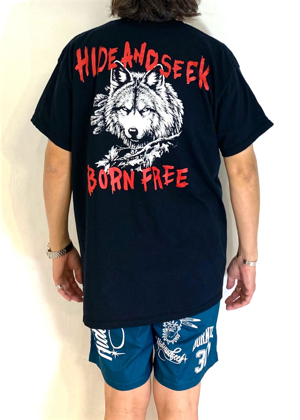 Wolf S/S Tee (Back) (BLACK) / ウルフ プリントTee (バック)
