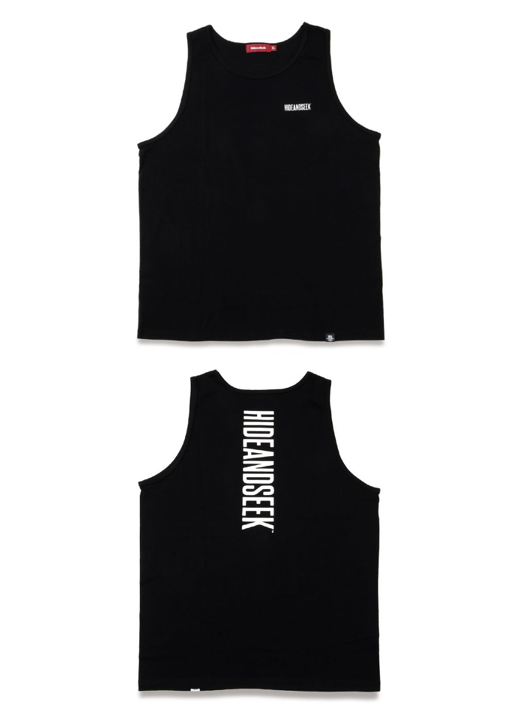 専門ショップ HAS - SEEK AND HIDE Logo ロゴプリント / (NAVY) Top Tank トップス