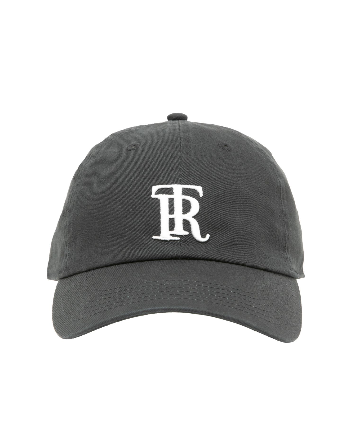 RT CAP (BLACK) / ロゴ刺繍 ダッド キャップ。