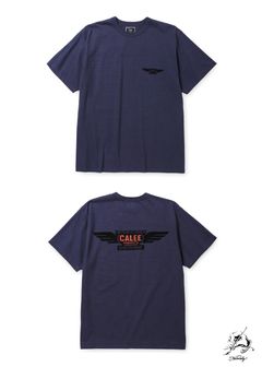 BINDER NECK WING LOGO VINTAGE TEE ＜NATURALLY PAINT DESIGN＞ (DARK PURPLE) / ×ナチュラリーペイント コラボ Tシャツ