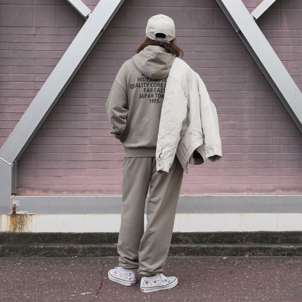 【ラスト1点】H&S Sweat Pant (OLIVE DRAB) / オリジナル セットアップスウェットパンツ / セットアップ可能