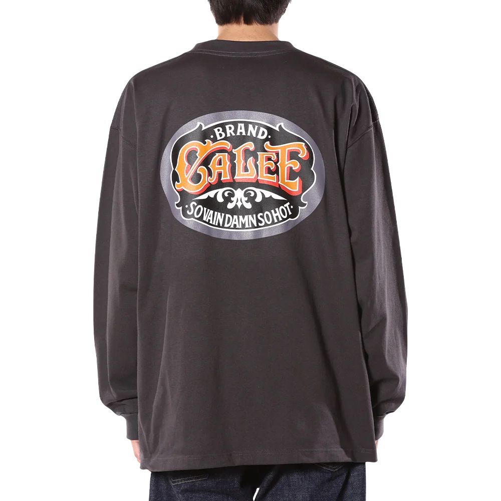 VINTAGE TYPE SIGNBOARD L/S TEE ＜NATURALLY PAINT DESIGN＞ (INK BLACK) / ×ナチュラリーペイント コラボ Tシャツ