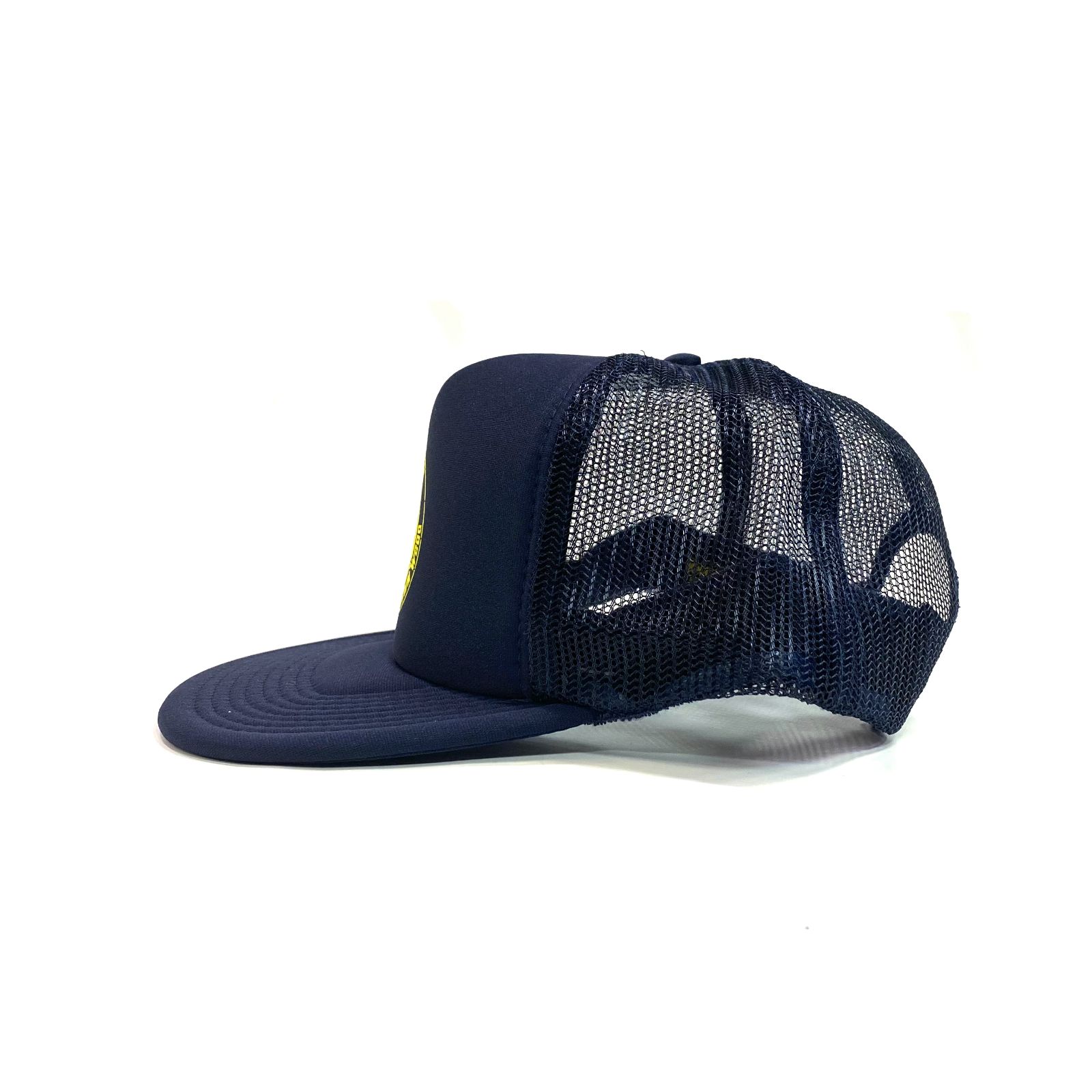 PORKCHOP - STENCIL CS MESH CAP (NAVY) / プリント メッシュキャップ