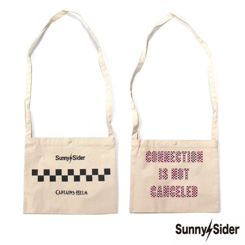 ×SUNNY C SIDER CHECKER SACOCHE (NATURAL) / サニーシーサイダー コラボチェッカーロゴサコッシュ