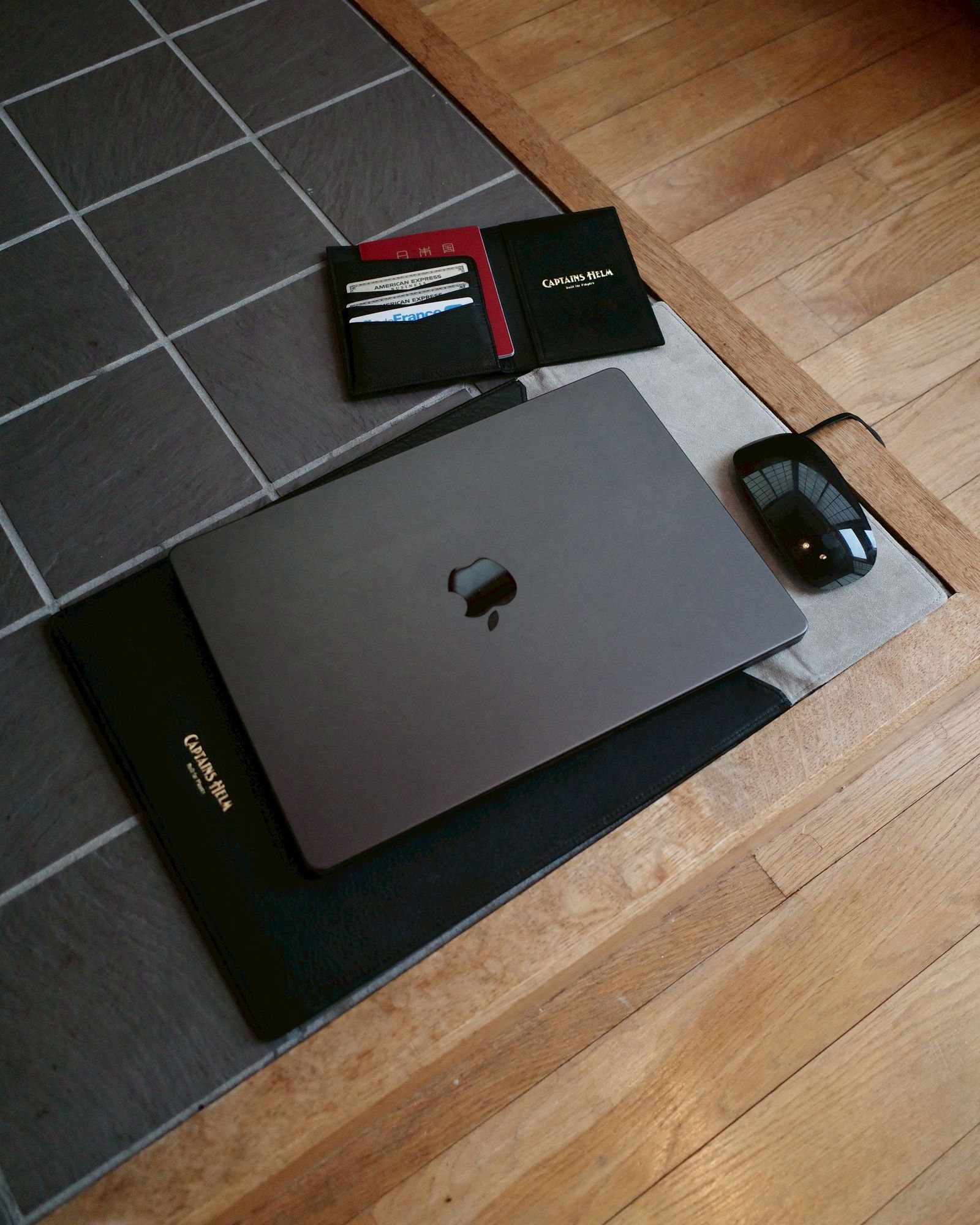 【ラスト1点】LEATHER PC CASE (BLACK) / レザー PC ケース