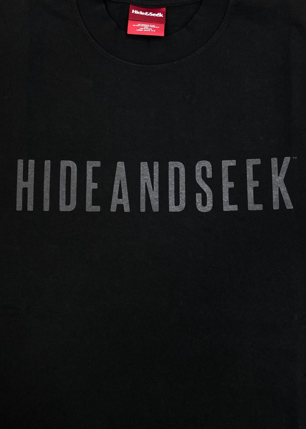 Logo L/S Tee-2 (BLACK) / ロゴ プリント ルーズフィット ロングスリーブ Tシャツ