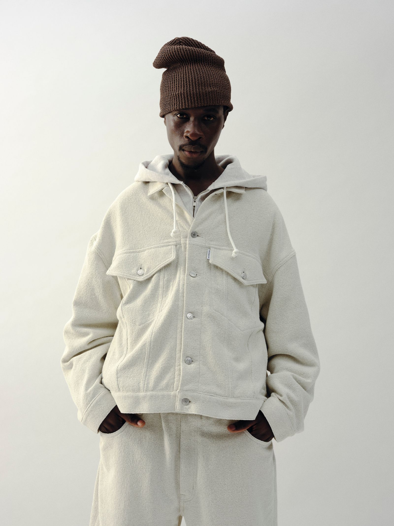 COOTIE PRODUCTIONS - N/C OX 3rd Type Jacket (OFF IVORY) / 3rdタイプ ビッグGジャン |  LOOPHOLE