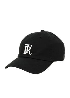 RT CAP (BLACK) / ロゴ刺繍 ダッド キャップ。