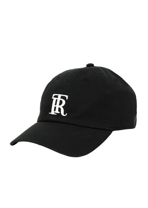 RT CAP (BLACK) / ロゴ刺繍 ダッド キャップ。