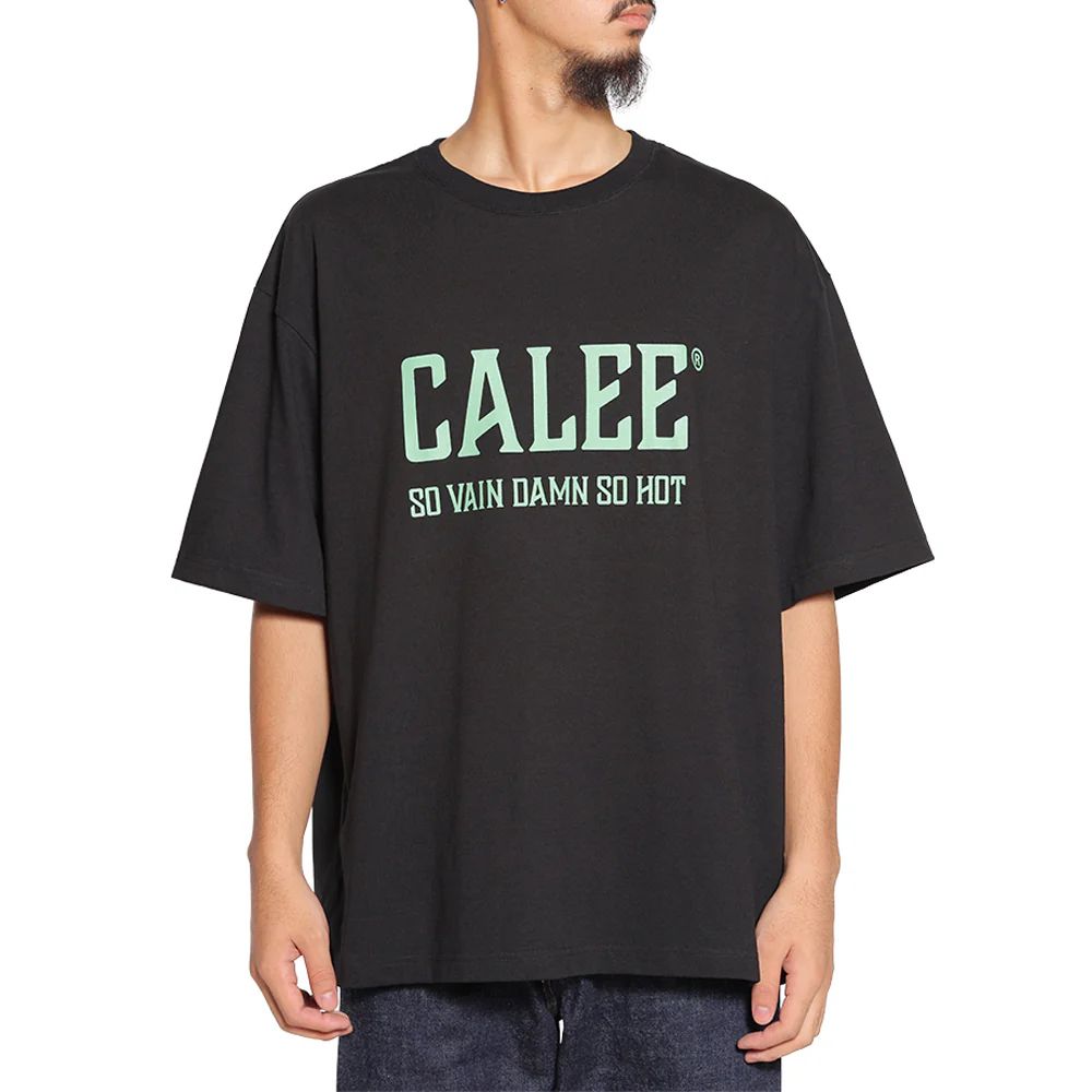 ブランドのギフト CALEE - (BLACK TEE S/S LOGO NATIONAL CALEE TYPE VINTAGE トップス