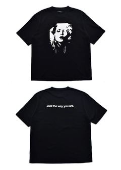 Monochrome Two tone Face Crewneck T-SH  (BLK) / オリジナル プリント Tシャツ
